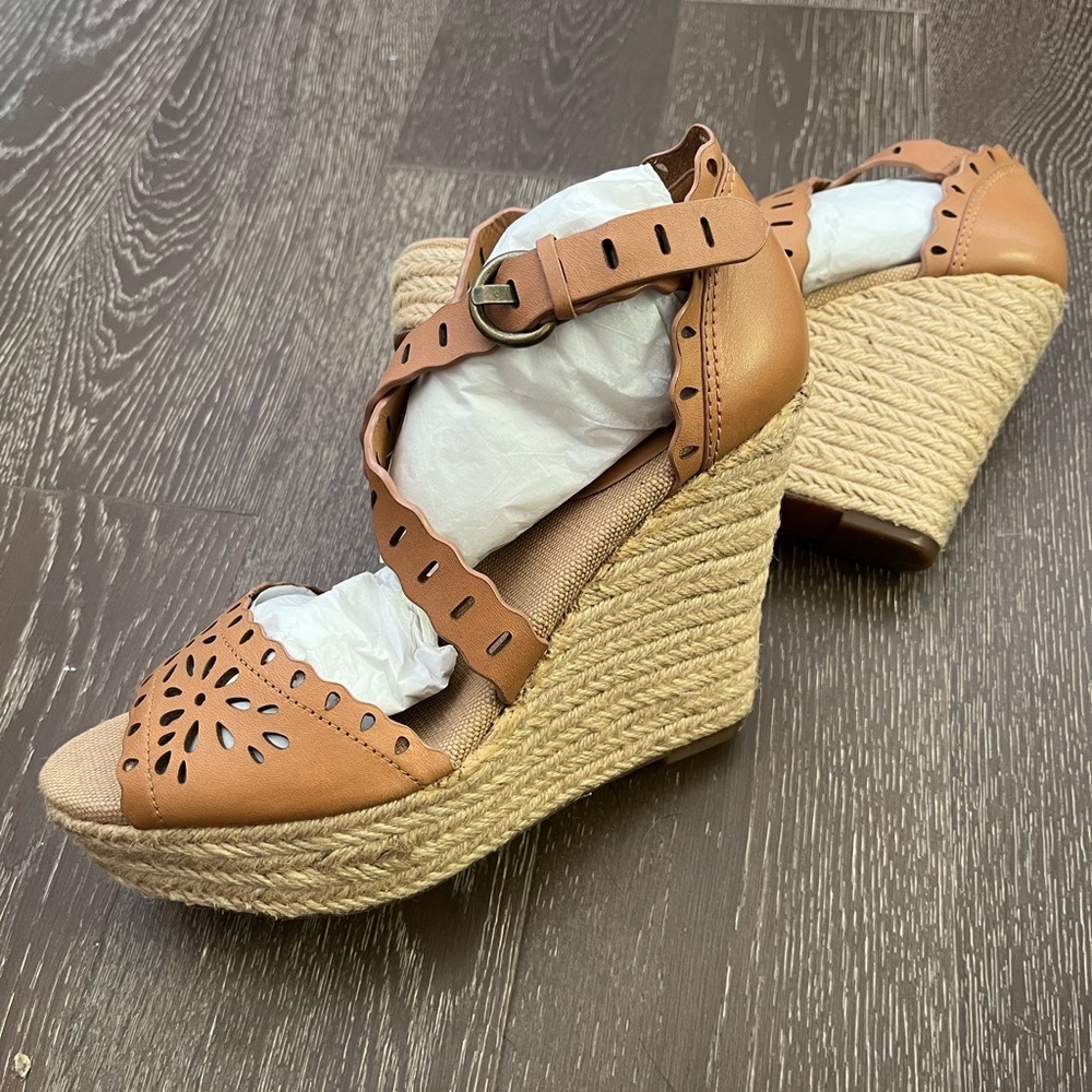 Aerin leather espadrilles. Worn once